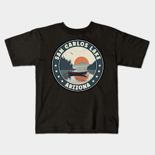 San Carlos Lake Arizona Sunset Kids T-Shirt